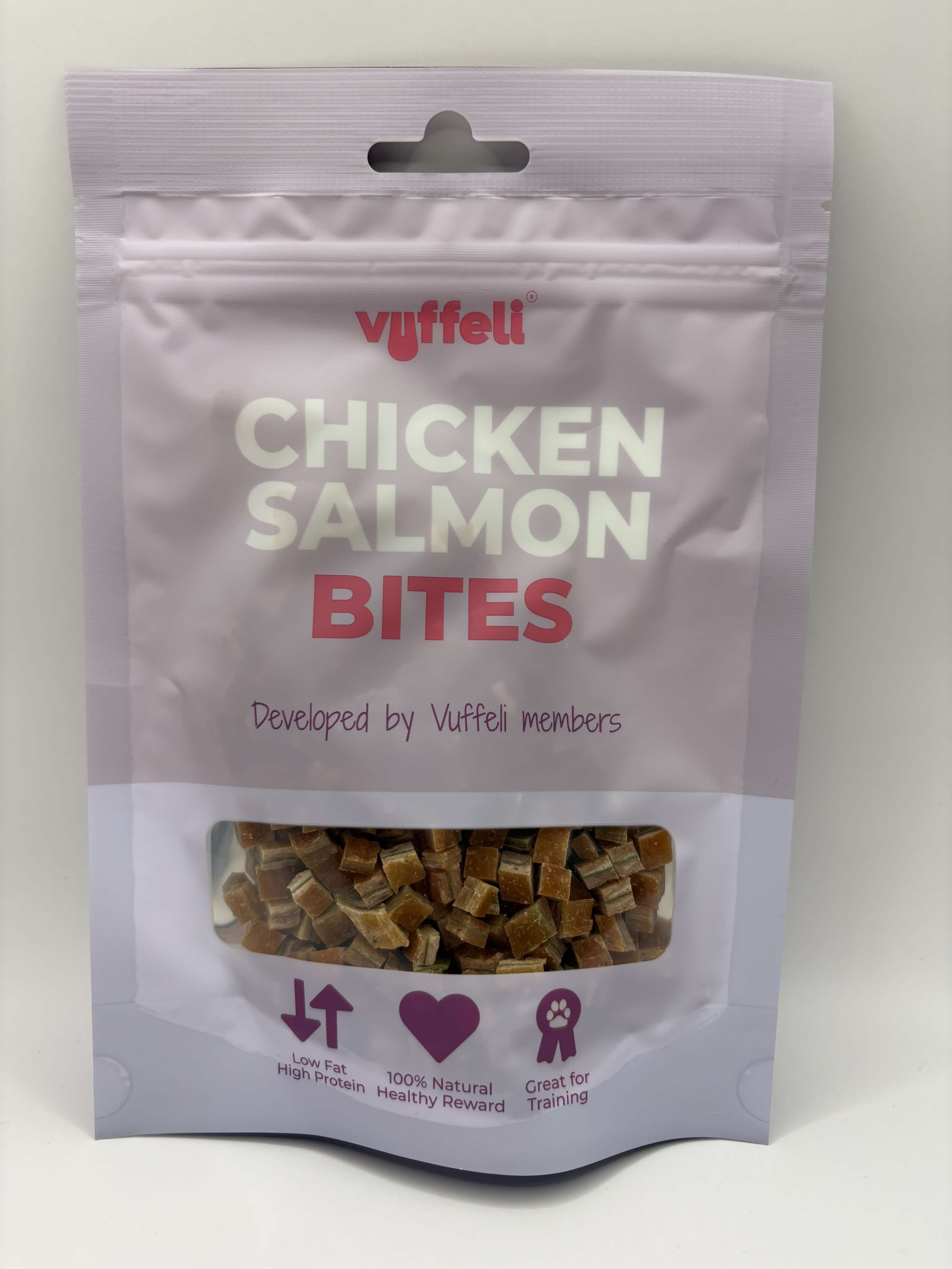 Vuffeli Soft Treats: Chicken Salmon bites